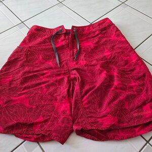 Patagonia Wavefarer Board Shorts Red Floral 32